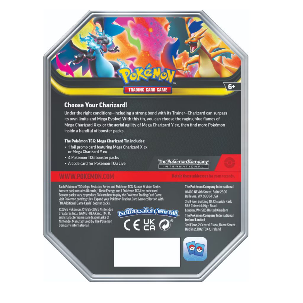 Pokémon TCG Mega Charizard Y ex Tin