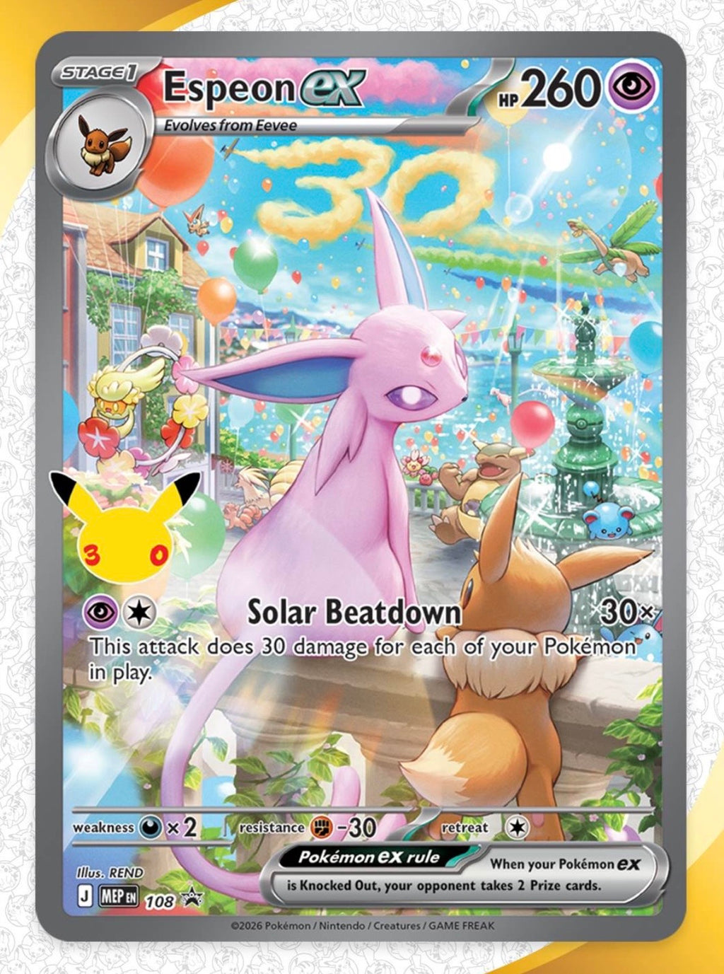 PRE-ORDER: JAPANESE 30th Celebration Premium Deck Set Espeon & Umbreon