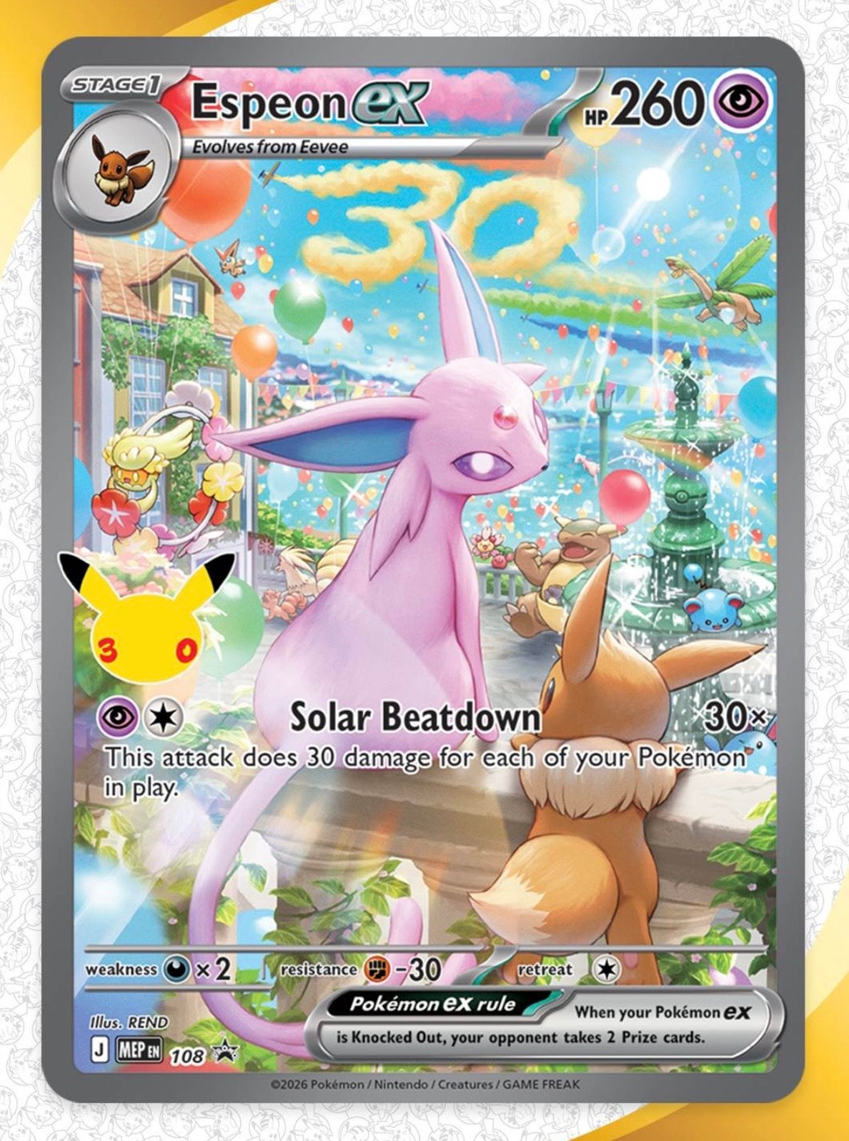 PRE-ORDER: JAPANESE 30th Celebration Premium Deck Set Espeon & Umbreon